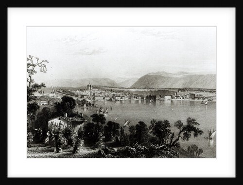 Geneva from Coligny by William Henry Bartlett