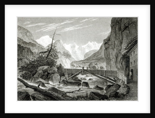 Mont Blanc from the Baths of St. Didier by William Brockedon
