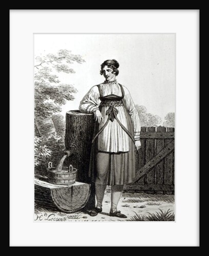 Tirollian Peasant Girl, 1817 by French School
