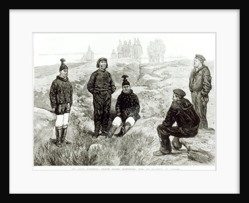 English sailors fraternising with the Eskimoes at Godhavn by (after) English School