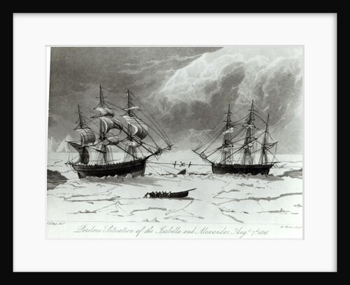 Perilous Situation of the Isabella and Alexander, 7th August 1819 by English School