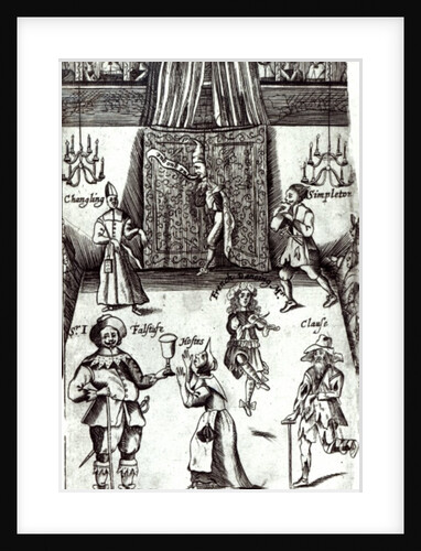 Comic Actors in Performance, 1662 by English School