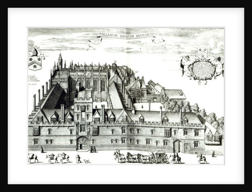 All Souls College, Oxford University, 1675 by David Loggan