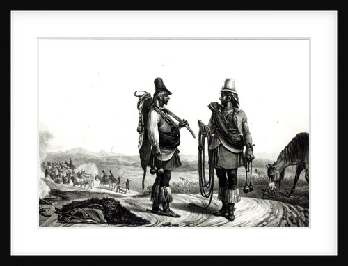 Charrua Indians from 'Voyage Pittoresque et Historique au Bresil' by Jean Baptiste Debret