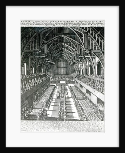 The Inside of Westminster Hall by English School