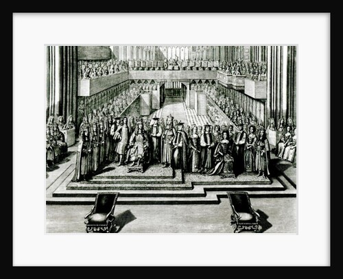 The Enthroning of King James II and Queen Mary by English School