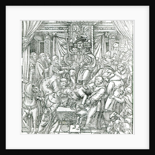 The Pope suppressed by King Henry VIII, 1534 by English School