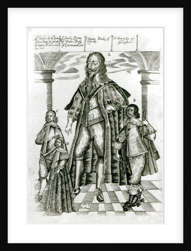 Charles I with his Children by English School