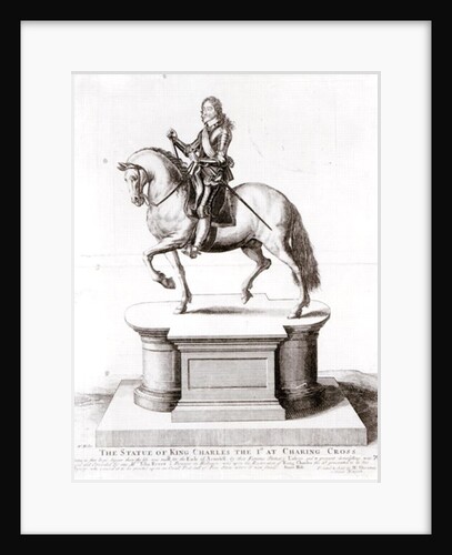The statue of King Charles the 1st at Charing Cross by Wenceslaus Hollar
