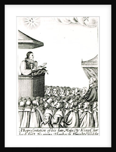 Announcement of the Birth of Charles I's Son, 1630 by English School