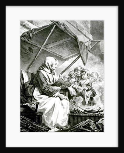 Bargaining Over Chestnuts by Jean Baptiste (after) Greuze