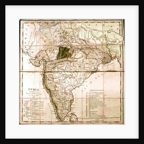 Map of India, 1803 by English School