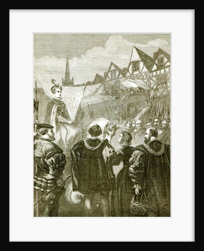 Queen Elizabeth entering London by English School