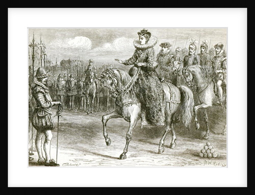 Queen Elizabeth at Tilbury by Matthew White Ridley