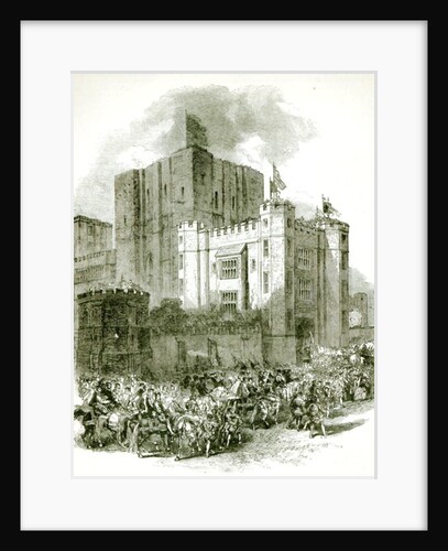 Reception of Queen Elizabeth at Kenilworth Castle by English School