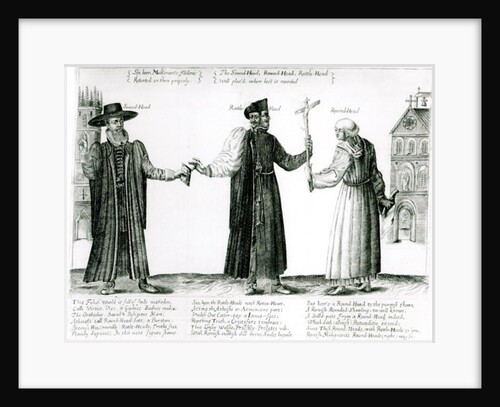 The Sound-Head, Rattle-Head and Round-Head, 1642 by English School