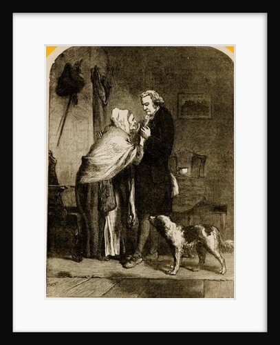 George Washington and his Mother by English School