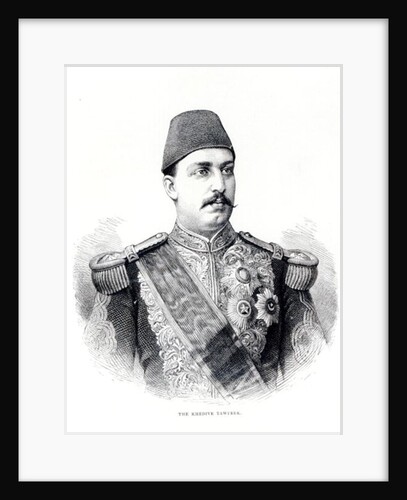 Portrait of The Khedive Tawfig by English School