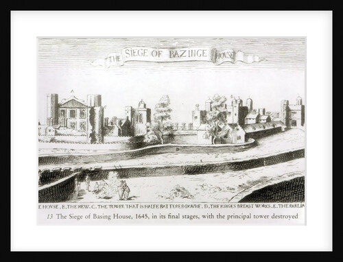 The Siege of Basing House, 1645 by Wenceslaus Hollar