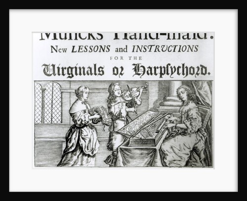 New lessons and instructions for the harpsichord or virginals by English School