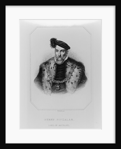 Portrait of Henry Fitzalan, 12th Earl of Arundel from 'Lodge's British Portraits', 1823 by English School