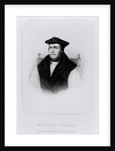 Portrait of Matthew Parker from 'Lodge's British Portraits', 1823 by English School