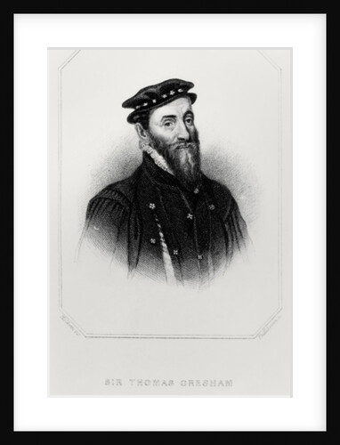 Portrait of Sir Thomas Gresham from 'Lodge's British Portraits', 1823 by English School