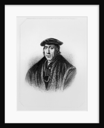 Portrait of Sir John More from 'Lodge's British Portraits', 1823 by Jan Cornelisz (after) Vermeyen
