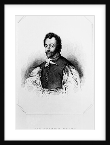 Portrait of Sir Francis Drake from 'Lodge's British Portraits', 1823 by English School