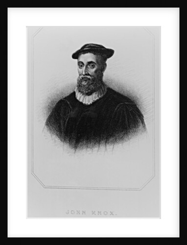 Portrait of John Knox from 'Lodge's British Portraits', 1823 by English School
