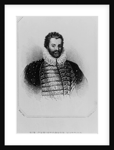 Portrait of Sir Christopher Hatton from 'Lodge's British Portraits', 1823 by English School