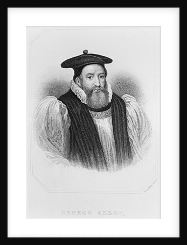 Portrait of George Abbot Archbishop of Canterbury by English School
