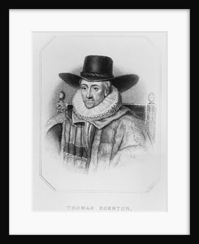 Portrait of Thomas Egerton from 'Lodge's British Portraits', 1823 by English School