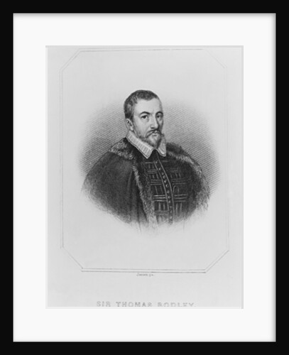 Portrait of Sir Thomas Bodley from 'Lodge's British Portraits', 1823 by English School