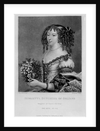 Portrait of Henrietta Anne, Duchess of Orleans by English School