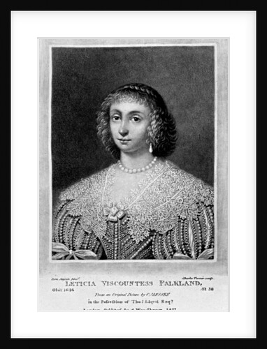 Portrait of Lady Viscountess Falkland by English School