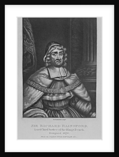 Portrait of Sir Richard Rainsford by English School