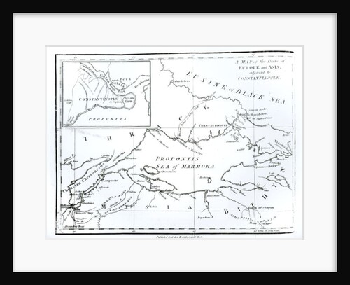 Map of the parts of Europe and Asia adjacent to Constantinople by English School