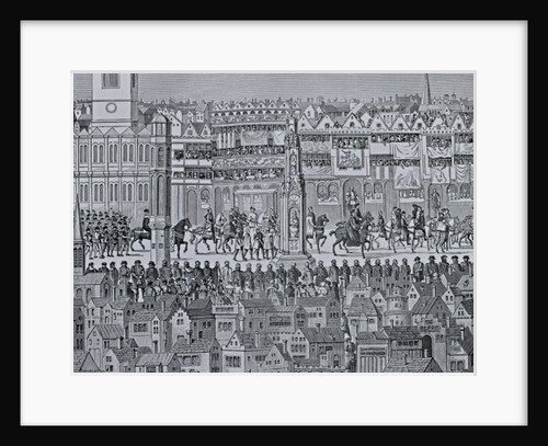 Part of the Coronation Procession of Edward VI, 1547 by English School