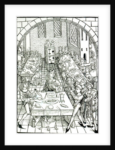 A Princely Banquet, 1491 by German School