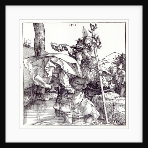St.Christopher carrying the Infant Christ, 1511 by Albrecht Dürer or Duerer
