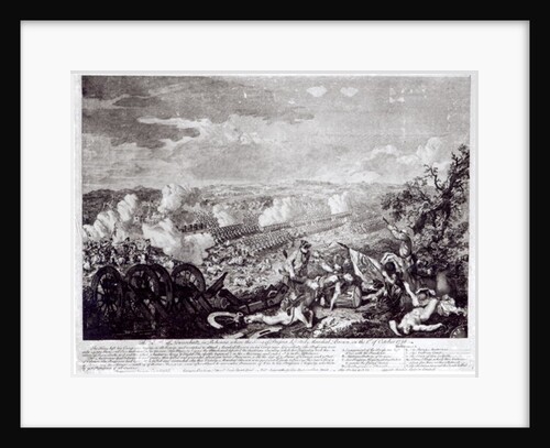 Battle of Lobositz, 1st October 1756 by English School
