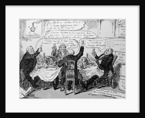 Cholera Consultation at The Central Board of Health, published on Feb 27th 1832 by George Cruikshank