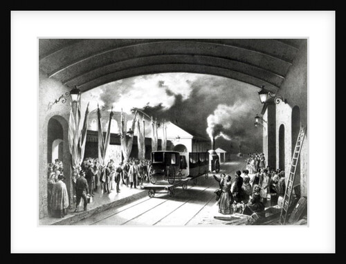 King Louis-Philippe of France departing from New Cross station, Deptford, 1844 by Edouard Pingret