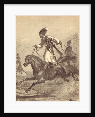 A Cossack Horseman by English School