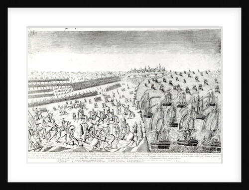 Surrender at Yorktown, 1781 by French School