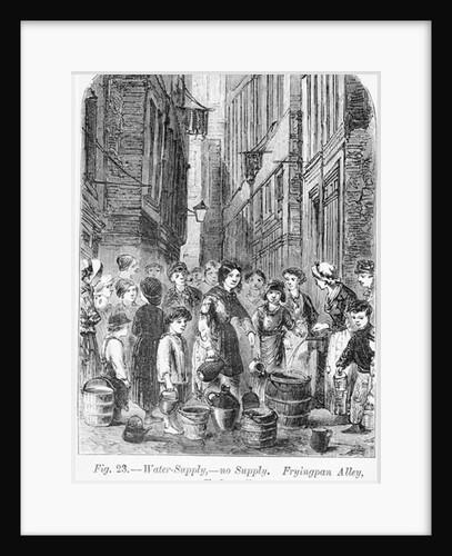 The Water supply in Fryingpan Alley, Clerkenwell, 1864 by English School