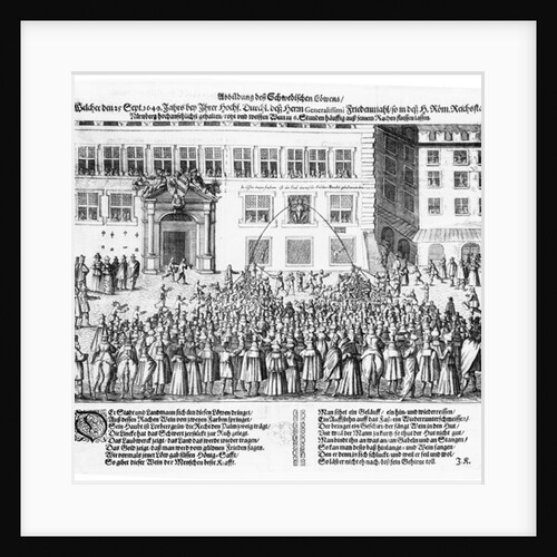The Peace of Nuremberg, 25th September 1649 by School German