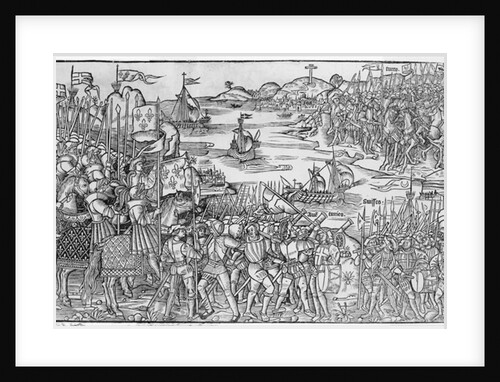 Louis IX of France disembarking at Damietta during the Seventh Crusade by French School