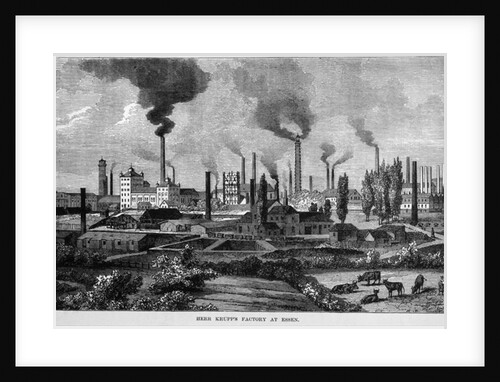 Herr Krupp's Factory in Essen, Germany by English School